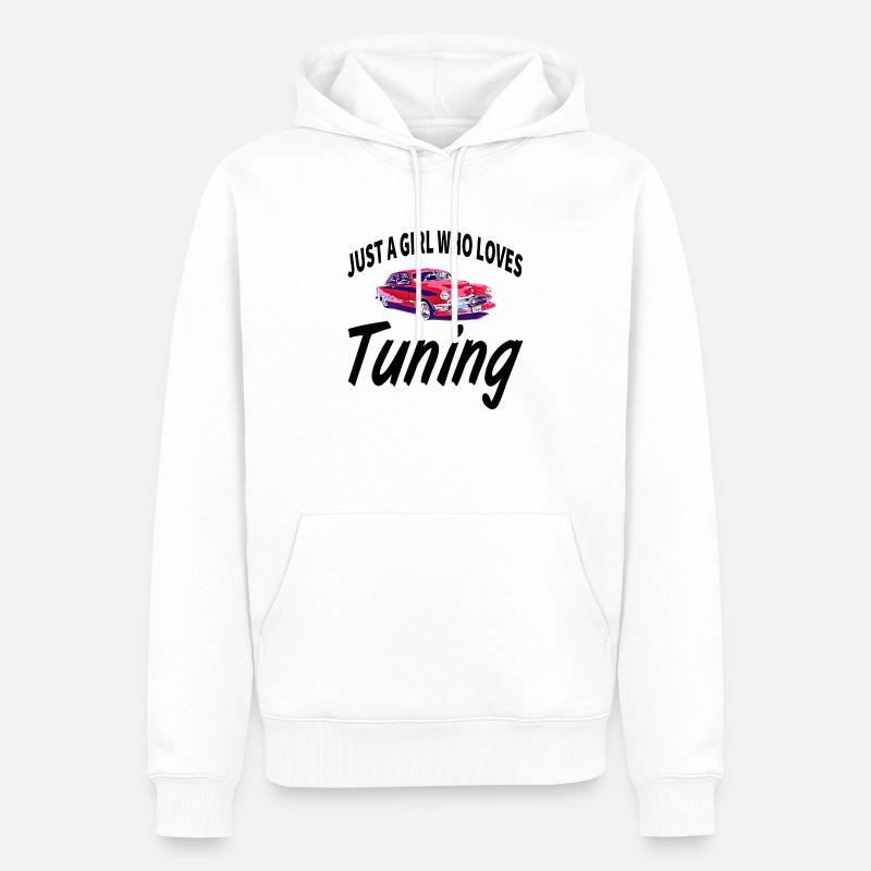 Auto - Männer Premium Bio Hoodie - Weiß