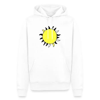 Sonne Sommer Aquarell Natur Strand Himmel Vektor - Männer Premium Bio Hoodie - Weiß - Vorne - Nico (187cm)