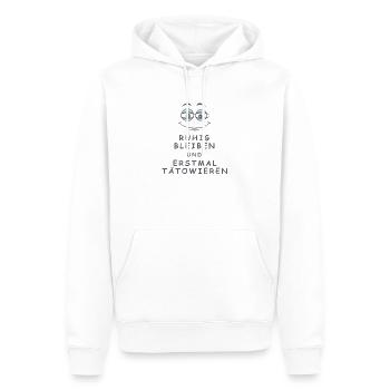 Tätowieren - Männer Premium Bio Hoodie - Weiß - Vorne - Nico (187cm)