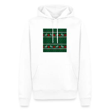 Christmas Gifts | Tree - Reindeer Pattern 2022 - Men’s Premium Organic Hoodie - white - Front - Nico (187cm)