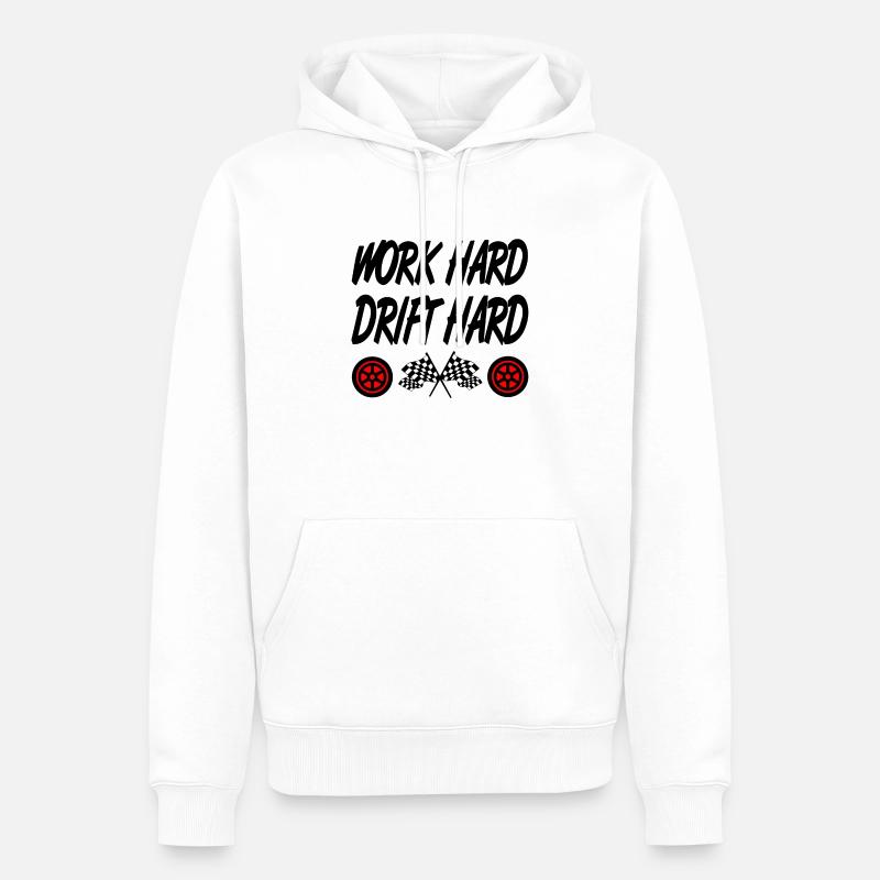 Auto - Männer Premium Bio Hoodie - Weiß