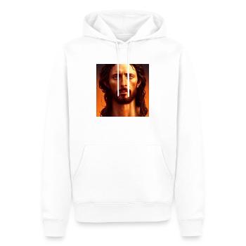 Porträt Jesu Christi - Männer Premium Bio Hoodie - Weiß - Vorne - Nico (187cm)
