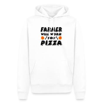 Cultivateur - Sweat à capuche Premium bio Homme - blanc - Devant - Nico (187cm)