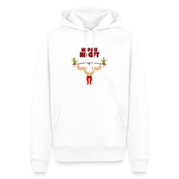 Kein Schmerz, kein Geschenk - Santa Claus - Männer Premium Bio Hoodie - Weiß - Vorne - Nico (187cm)