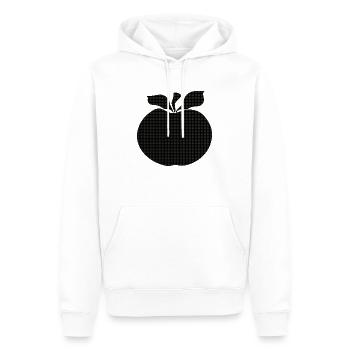 Apfel - Männer Premium Bio Hoodie - Weiß - Vorne - Nico (187cm)