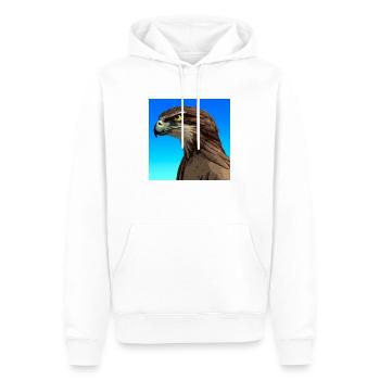 Adler, Alcon, Illustration - Männer Premium Bio Hoodie - Weiß - Vorne - Nico (187cm)