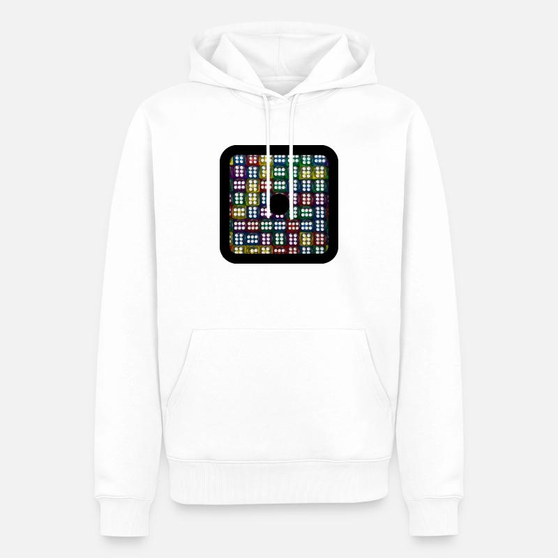 Cubesss 2 - Männer Premium Bio Hoodie - Weiß