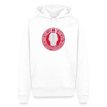 J’ai plus de tête - Sweat à capuche Premium bio Homme - blanc - Devant - Nico (187cm)