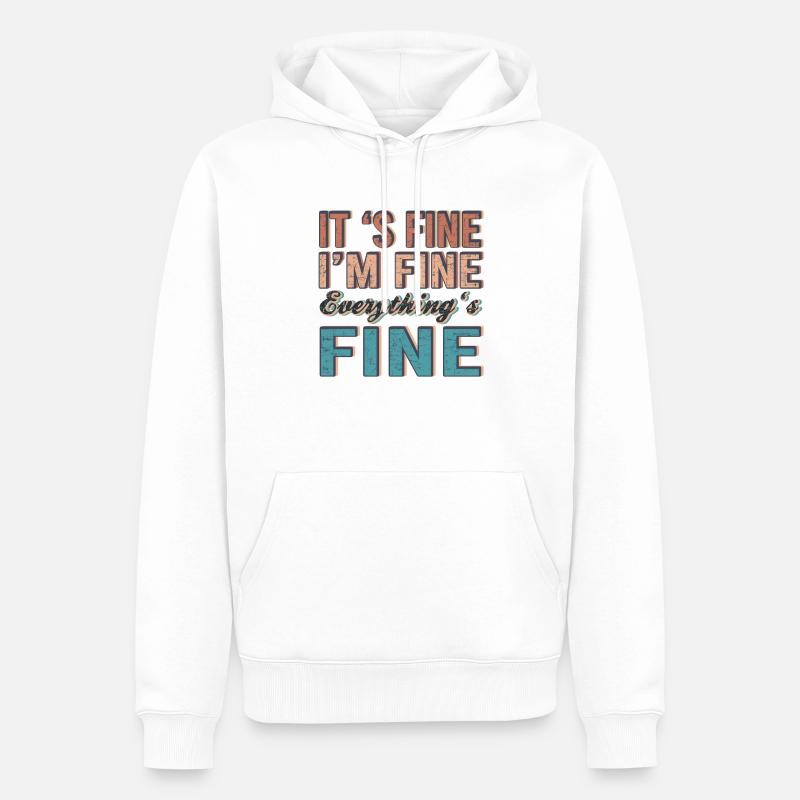 C’est bon - Sweat à capuche Premium bio Homme - blanc
