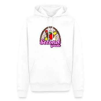 Second Grade Teach - Men’s Premium Organic Hoodie - white - Front - Nico (187cm)