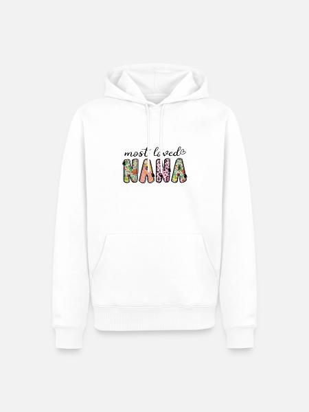 Beliebteste Nana - Männer Premium Bio Hoodie - Weiß