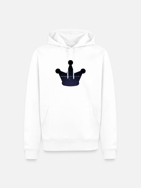 Queen - Männer Premium Bio Hoodie - Weiß