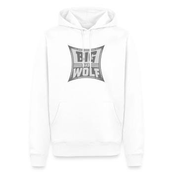 Citation du Grand Méchant Loup - Sweat à capuche Premium bio Homme - blanc - Devant - Nico (187cm)
