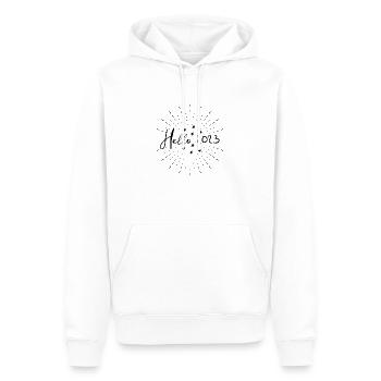 Hello 2023 - Männer Premium Bio Hoodie - Weiß - Vorne - Nico (187cm)
