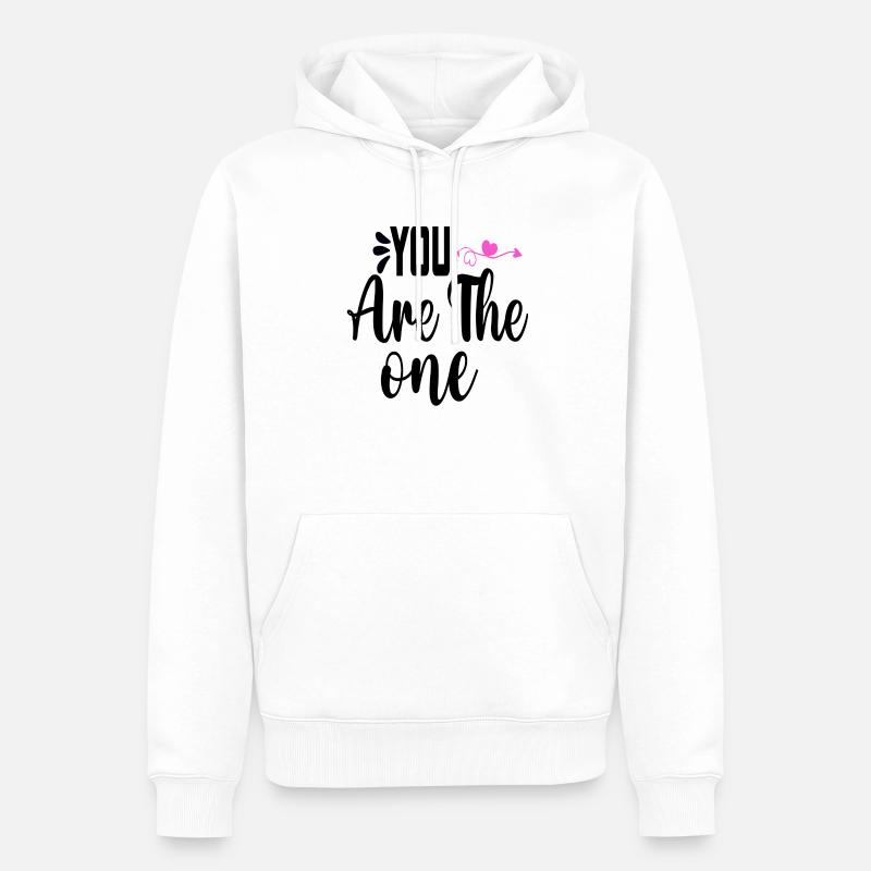 C’est vous qui - Sweat à capuche Premium bio Homme - blanc