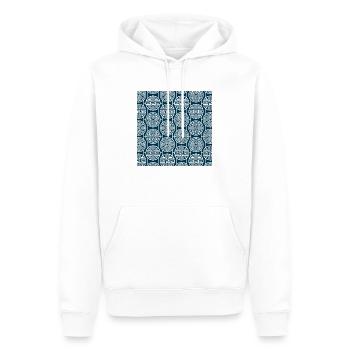 Modèle chinois - Sweat à capuche Premium bio Homme - blanc - Devant - Nico (187cm)