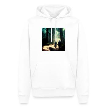 Altes Ehepaar Hand in Hand - Männer Premium Bio Hoodie - Weiß - Vorne - Nico (187cm)