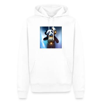 Un panda pour tous les cœurs - Sweat à capuche Premium bio Homme - blanc - Devant - Nico (187cm)