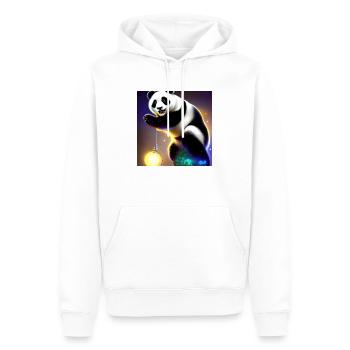 Un panda pour tous les cœurs - Sweat à capuche Premium bio Homme - blanc - Devant - Nico (187cm)