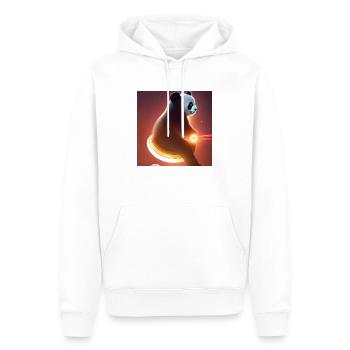 Un panda pour tous les cœurs - Sweat à capuche Premium bio Homme - blanc - Devant - Nico (187cm)