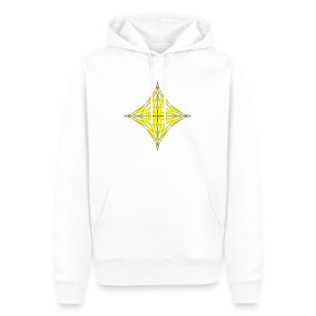 Stern - Männer Premium Bio Hoodie - Weiß - Vorne - Nico (187cm)