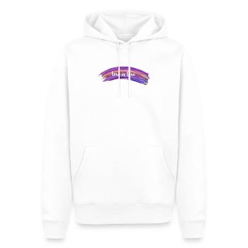Love is Love - Men’s Premium Organic Hoodie - white - Front - Nico (187cm)