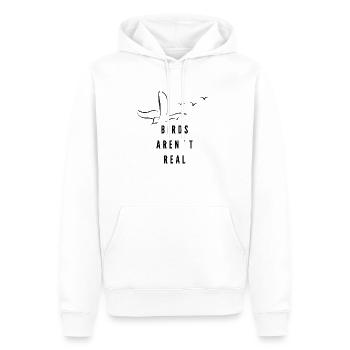 Birds aren´t real fun quote - Männer Premium Bio Hoodie - Weiß - Vorne - Nico (187cm)