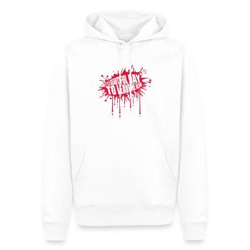 leave me alone day - Men’s Premium Organic Hoodie - white - Front - Nico (187cm)