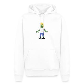 Blonde Cheveux Zombie Fille - Sweat à capuche Premium bio Homme - blanc - Devant - Nico (187cm)