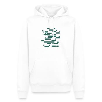Vert - Sweat à capuche Premium bio Homme - blanc - Devant - Nico (187cm)