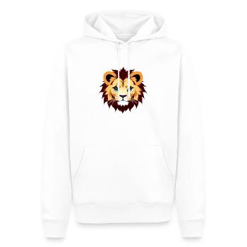 Royal Cartoon Lion Lions Comic 3 - Men’s Premium Organic Hoodie - white - Front - Nico (187cm)