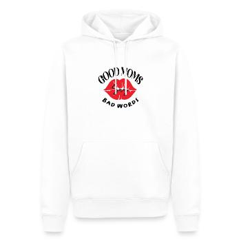 Les bonnes mamans disent de gros mots. Belles citations disant pour - Sweat à capuche Premium bio Homme - blanc - Devant - Nico (187cm)