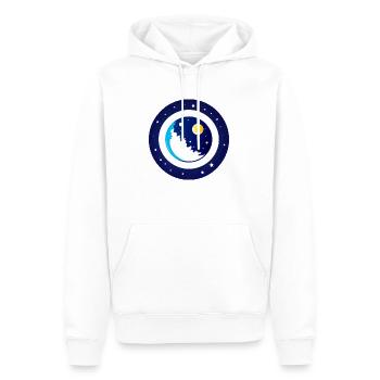 Cute Cartoon Depiction of Planet Earth 3 - Men’s Premium Organic Hoodie - white - Front - Nico (187cm)