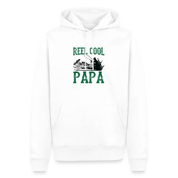 Echt Cooler Papa - Männer Premium Bio Hoodie - Weiß - Vorne - Nico (187cm)