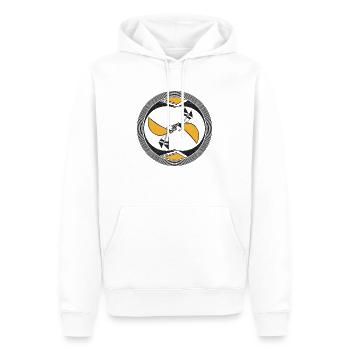 Papillon - Sweat à capuche Premium bio Homme - blanc - Devant - Nico (187cm)