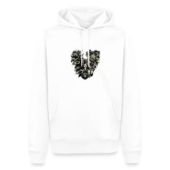 Tierisch Herz Fabelwesen Fantasy - Männer Premium Bio Hoodie - Weiß - Vorne - Nico (187cm)
