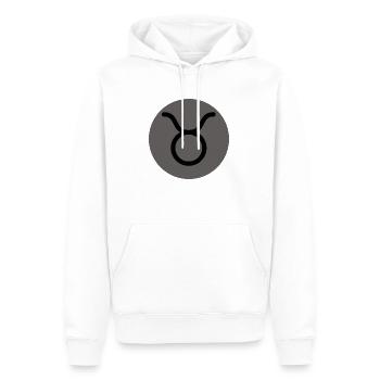 Sternzeichen Stier - Männer Premium Bio Hoodie - Weiß - Vorne - Nico (187cm)