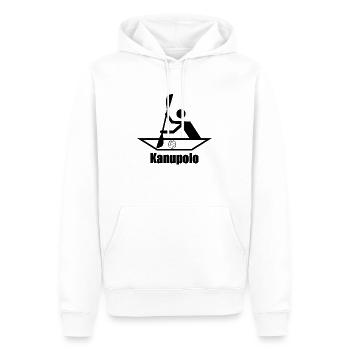 Canoë-polo - sport nautique le plus cool - Sweat à capuche Premium bio Homme - blanc - Devant - Nico (187cm)