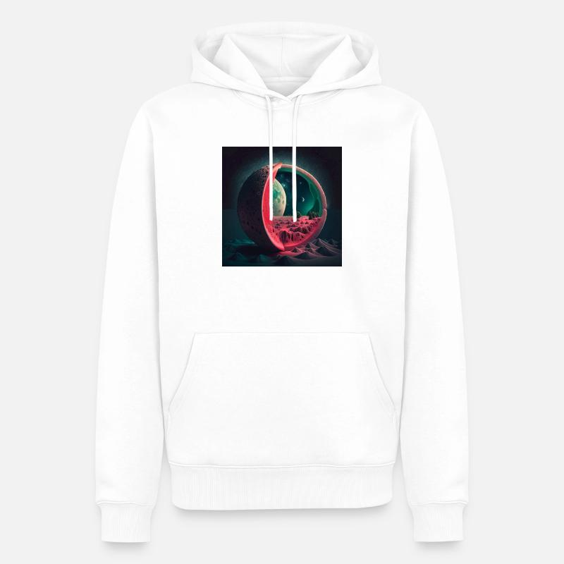 170EB7CE 60B2 4041 99B7 CAAA099C34DF - Männer Premium Bio Hoodie - Weiß