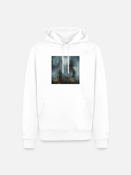 BlackWhite & more - Männer Premium Bio Hoodie - Weiß