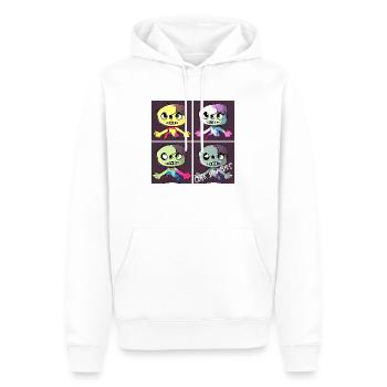 Cute Cartoon zombies - Männer Premium Bio Hoodie - Weiß - Vorne - Nico (187cm)