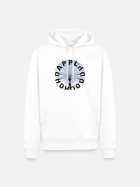 Letter Kaleidoskop - Männer Premium Bio Hoodie - Weiß