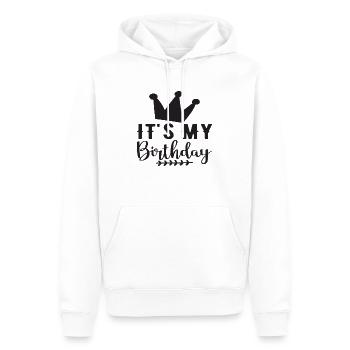 It´s my Birthday - Männer Premium Bio Hoodie - Weiß - Vorne - Nico (187cm)