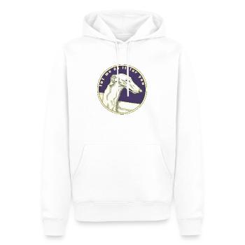 Laisse-moi le faire pour toi - Sweat à capuche Premium bio Homme - blanc - Devant - Nico (187cm)