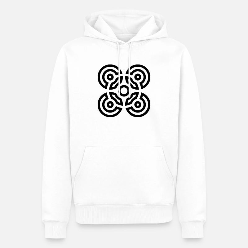 Rituelle RL1B - Männer Premium Bio Hoodie - Weiß