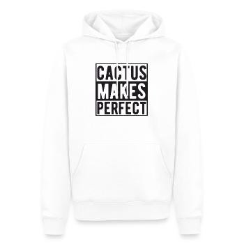 Cactus makes Perfect - Männer Premium Bio Hoodie - Weiß - Vorne - Nico (187cm)