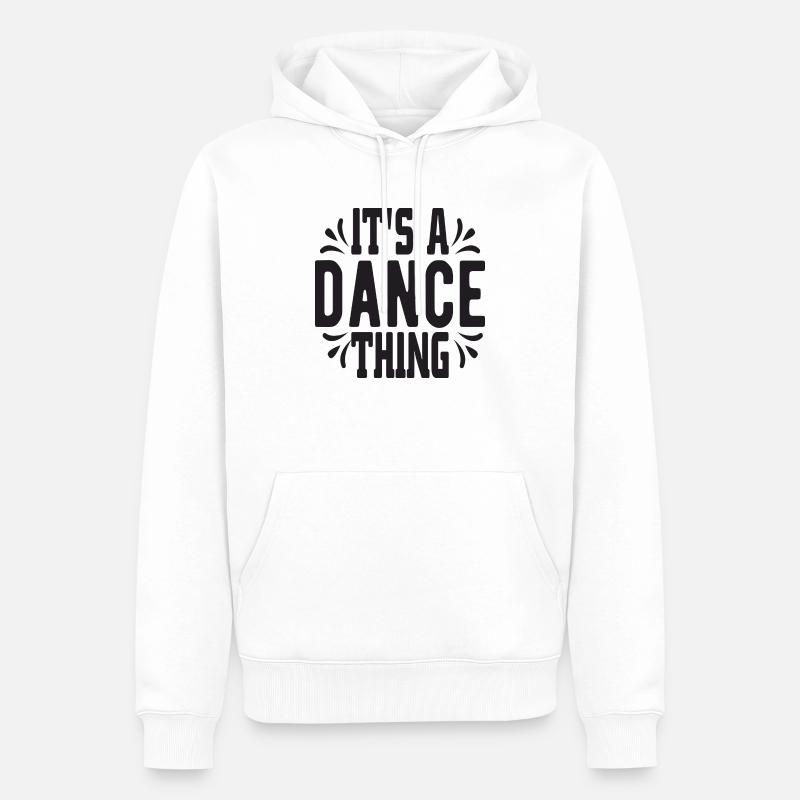 C’est un truc de danse - Sweat à capuche Premium bio Homme - blanc