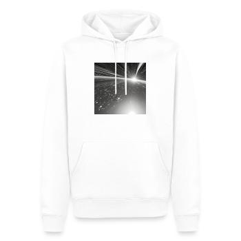 Kosmos - Männer Premium Bio Hoodie - Weiß - Vorne - Nico (187cm)