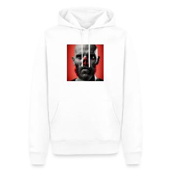 RedNose1 - Men’s Premium Organic Hoodie - white - Front - Nico (187cm)