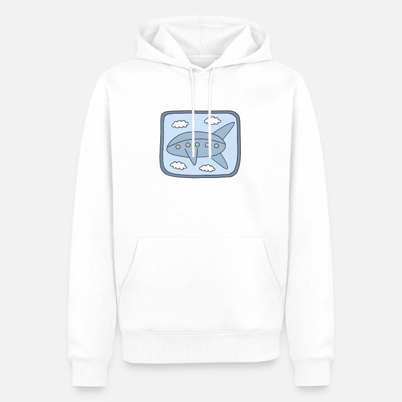 Conception du dirigeable - Sweat à capuche Premium bio Homme - blanc